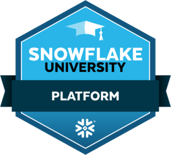 Snowflake University Platform Certification badge